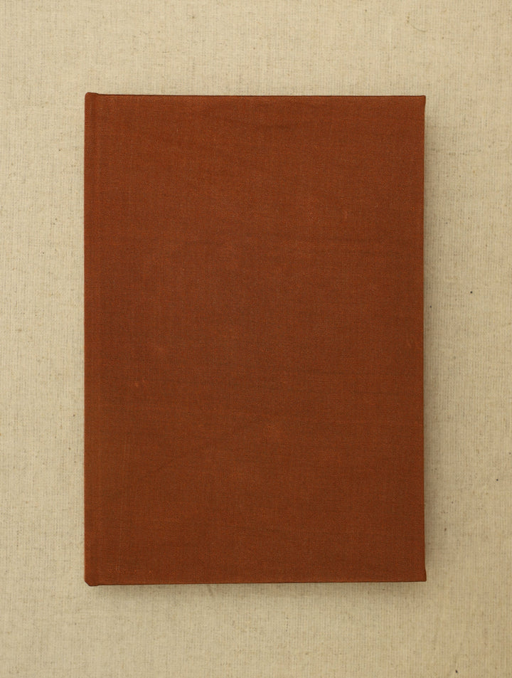 Wood Free, Cotton Paper Brown Oval Hand Embroidered Diary with Handmade Paper,100 Pages