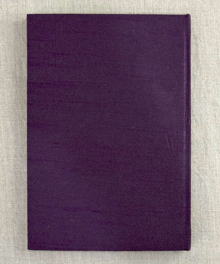 Deep Mauve Dupion Hand Embroidered Diary {Handmade Paper) | SHOBITAM