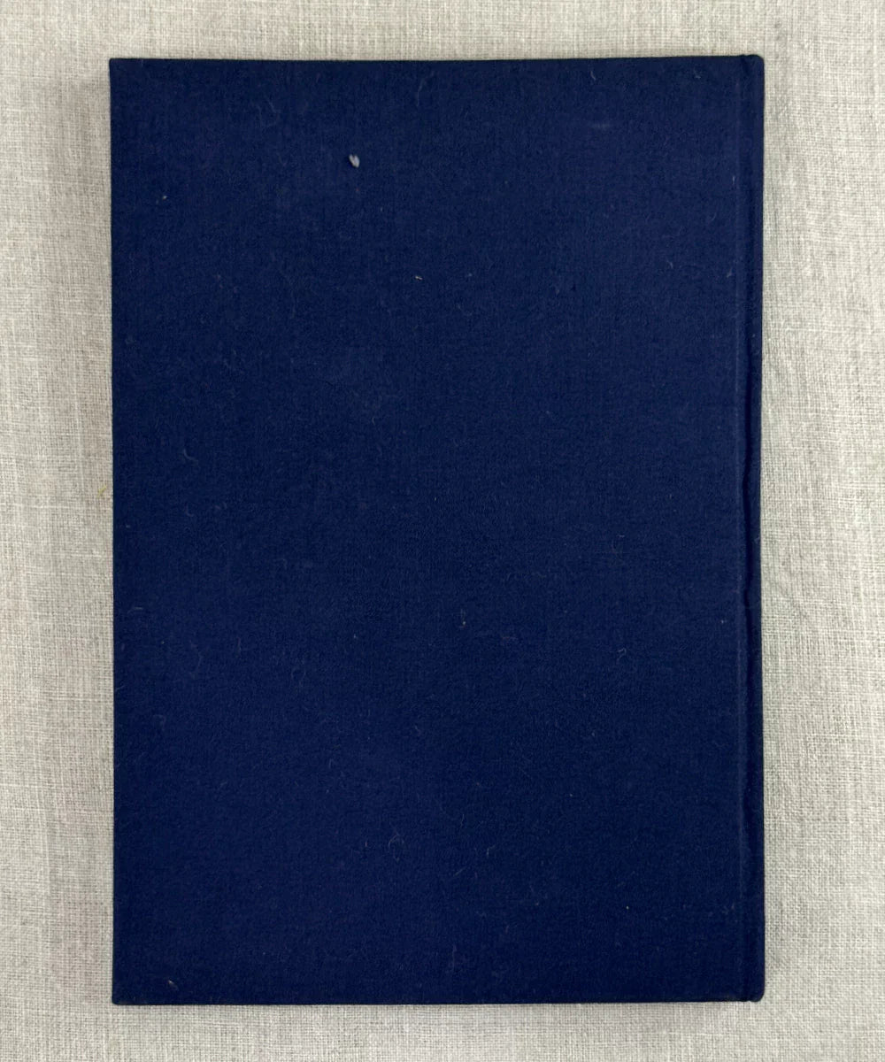 Navy Cotton Hand Embroidered Diary {Handmade Paper) | SHOBITAM