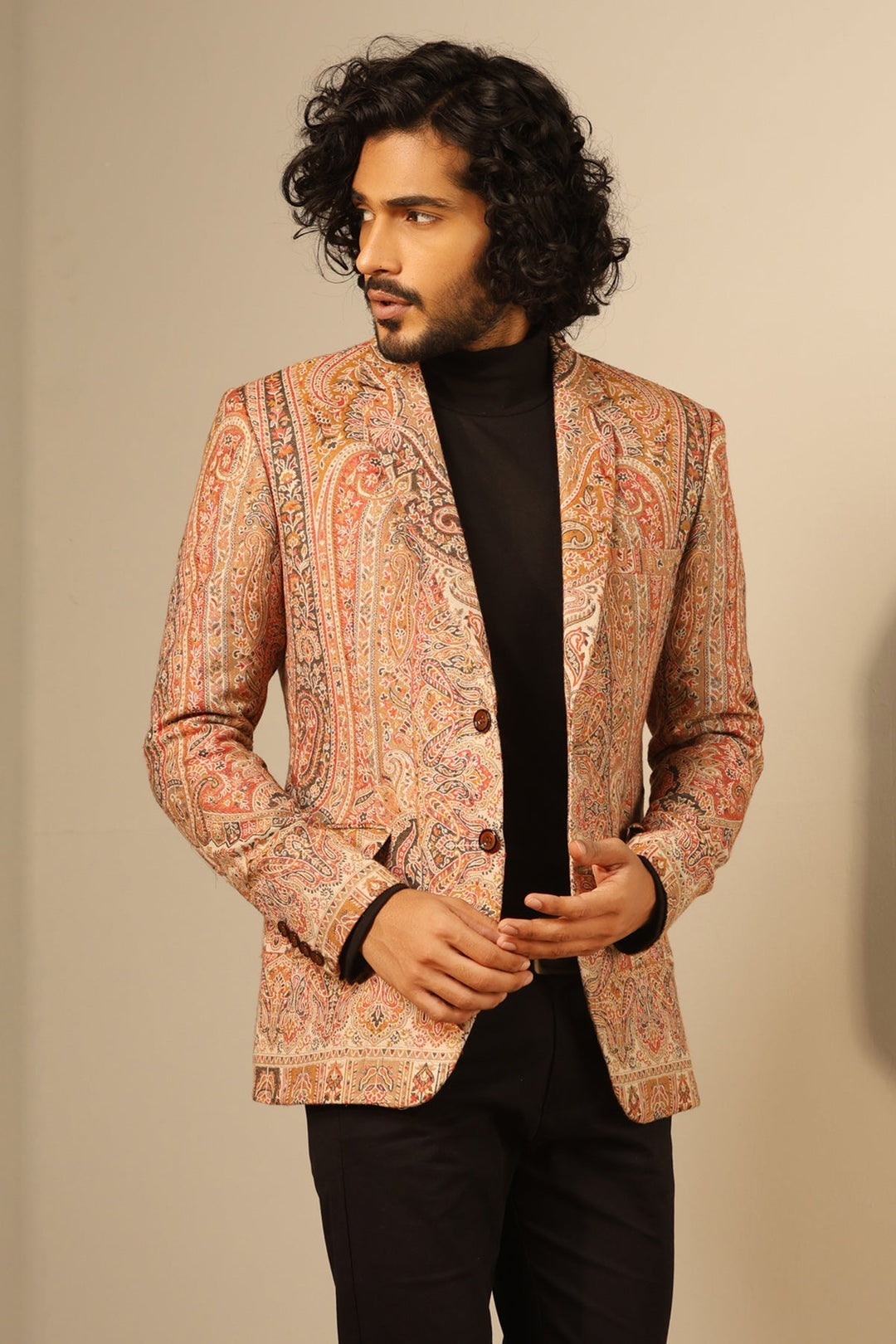 Aarav Fine Wool Silk Men Blazer | SHOBITAM