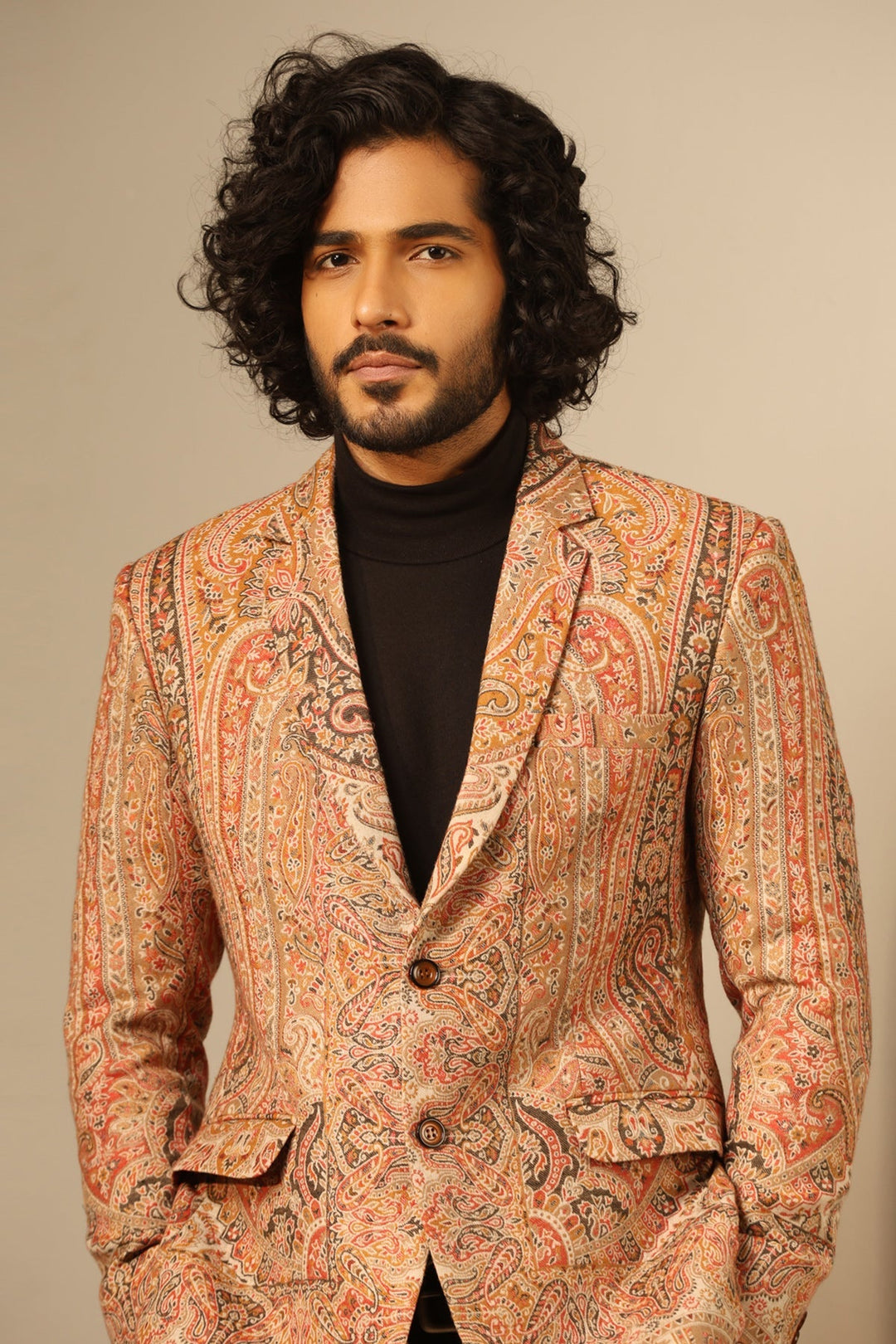 Aarav Fine Wool Silk Men Blazer | SHOBITAM