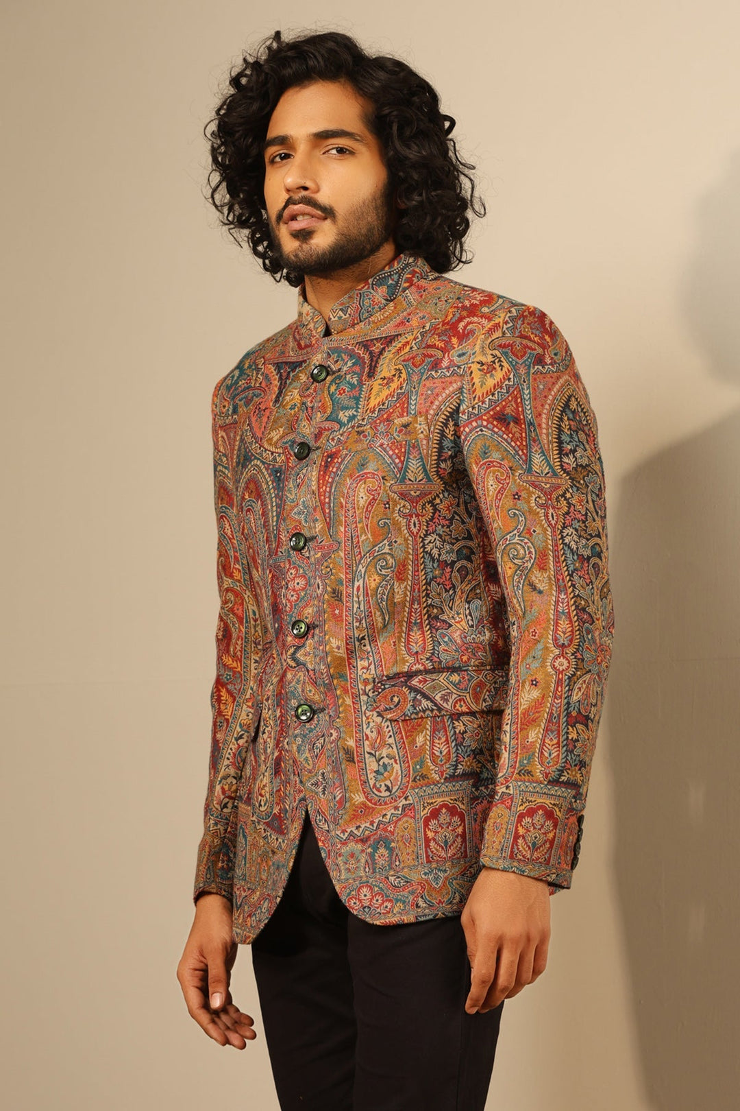 Kabir Fine Wool Silk Bandhgala | SHOBITAM