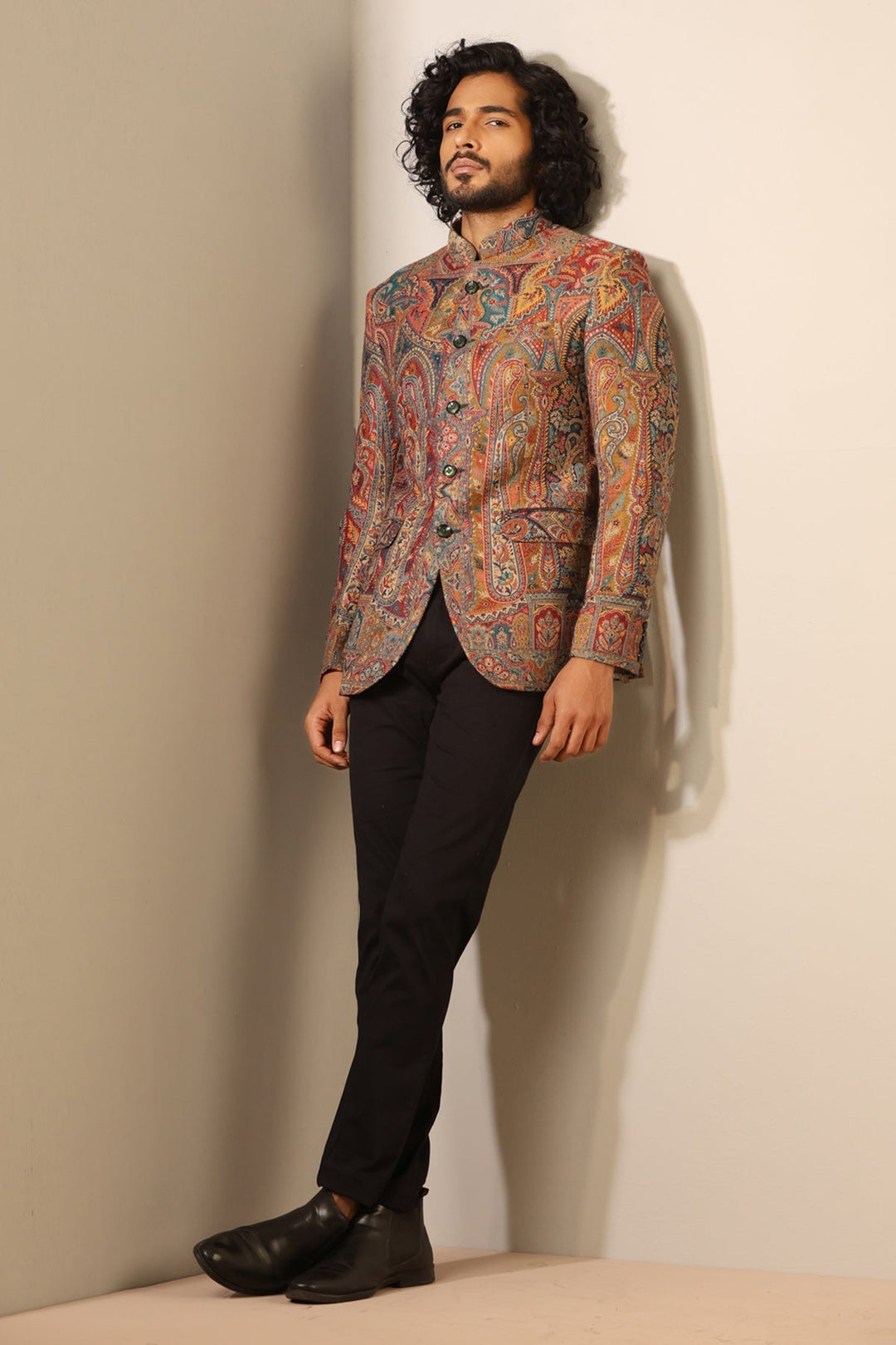 Kabir Fine Wool Silk Bandhgala | SHOBITAM