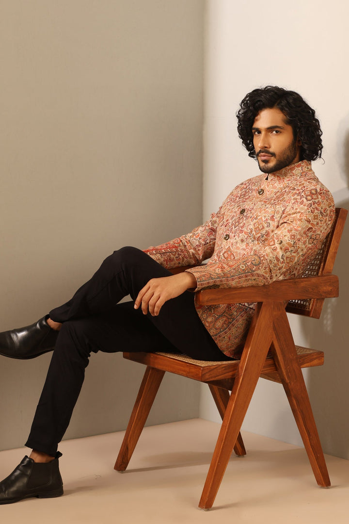 Advait Fine Wool Silk Bandhgala | SHOBITAM