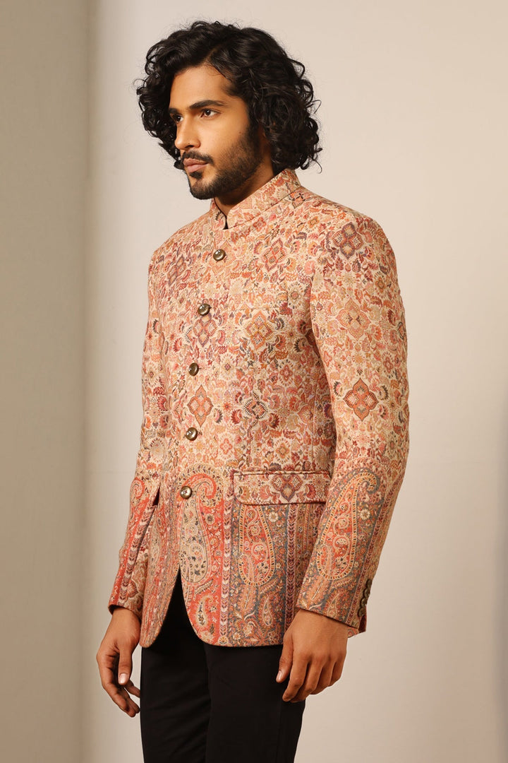 Advait Fine Wool Silk Bandhgala | SHOBITAM