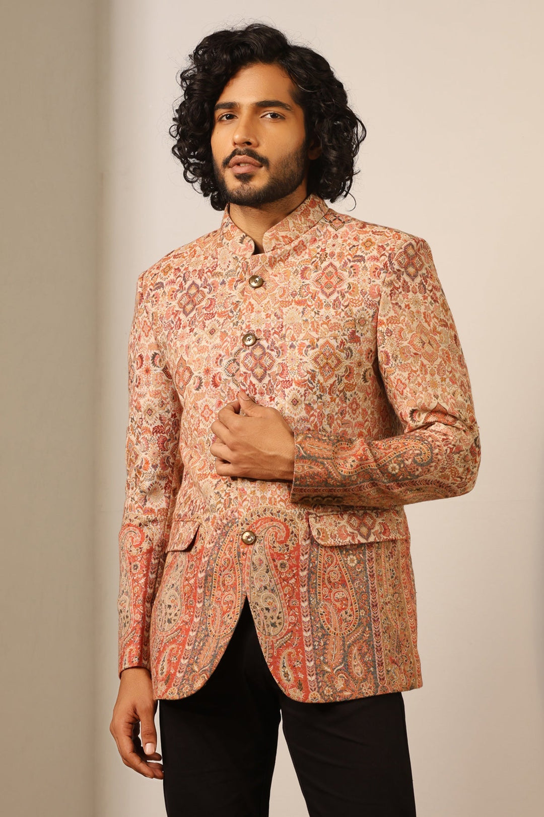 Advait Fine Wool Silk Bandhgala | SHOBITAM