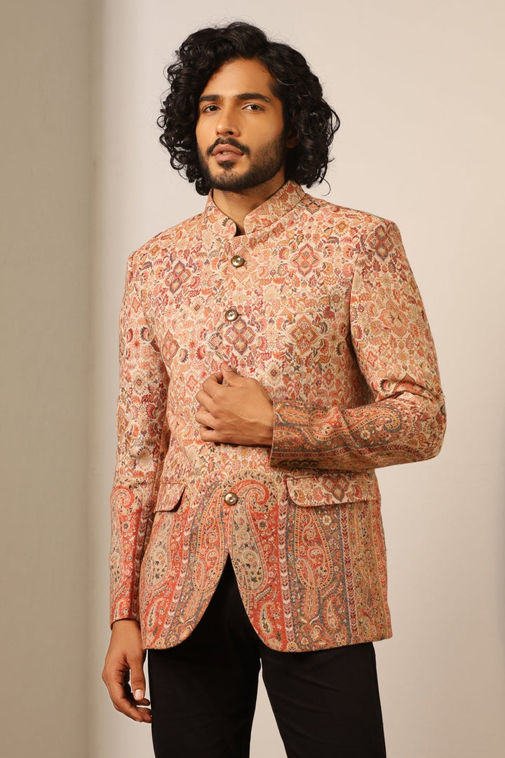 Advait Fine Wool Silk Bandhgala | SHOBITAM