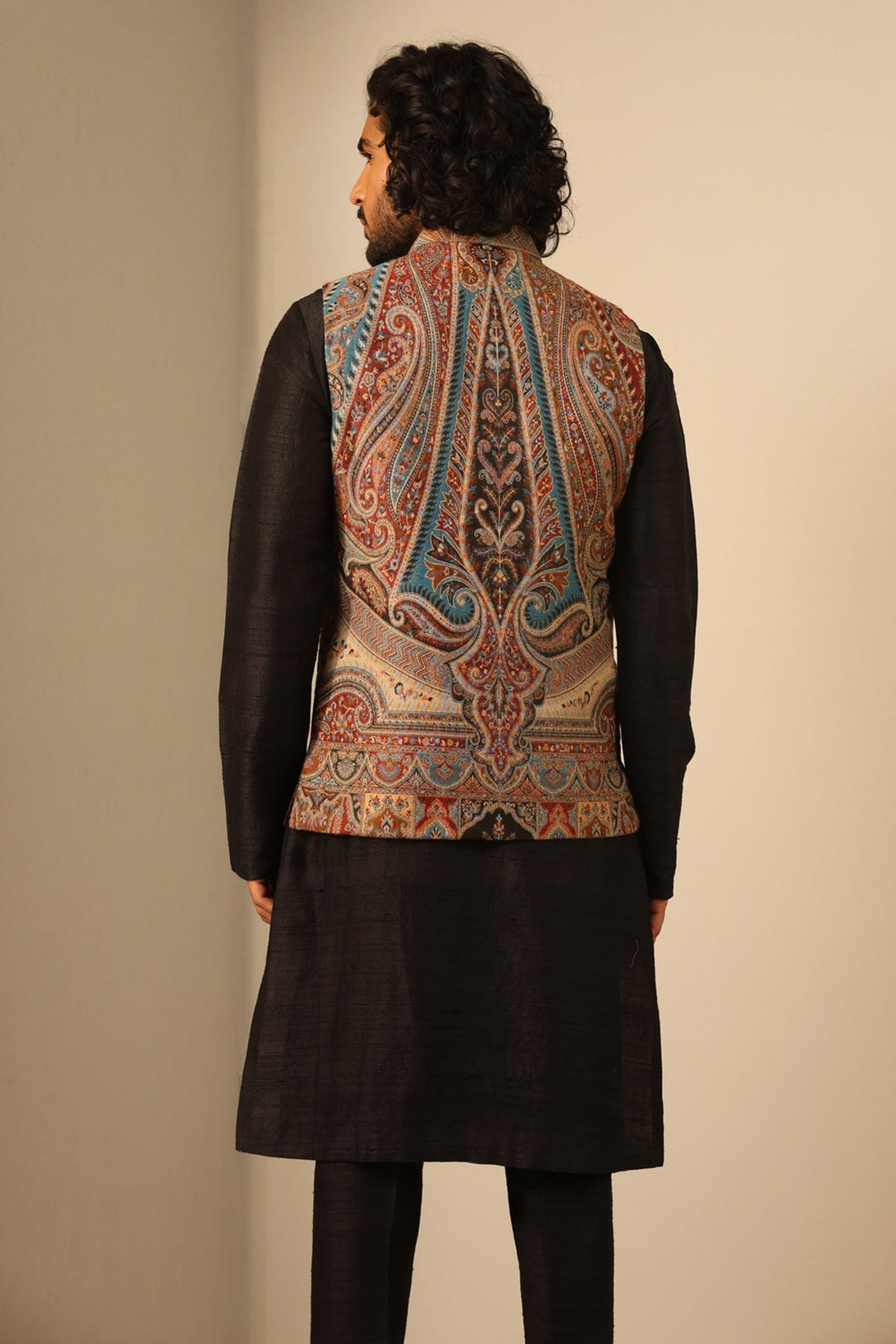 Kian Fine Wool Silk Mens' Waist Coat/Bandi | SHOBITAM