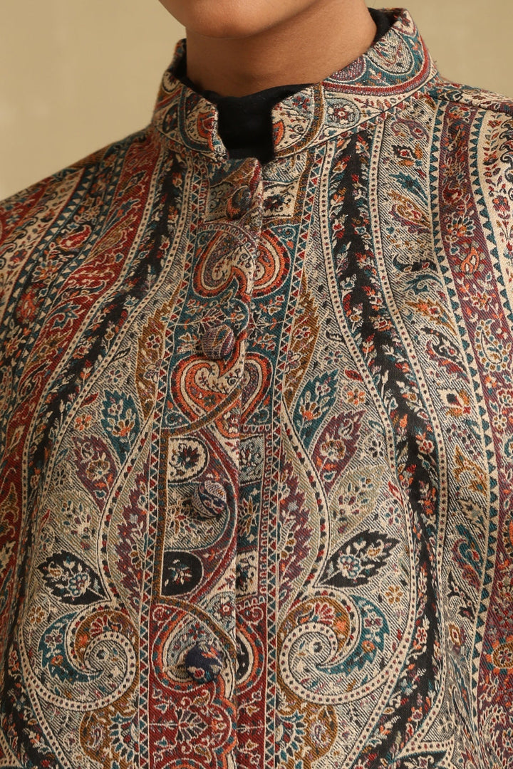 Jazz Fine Wool Silk Cape | SHOBITAM
