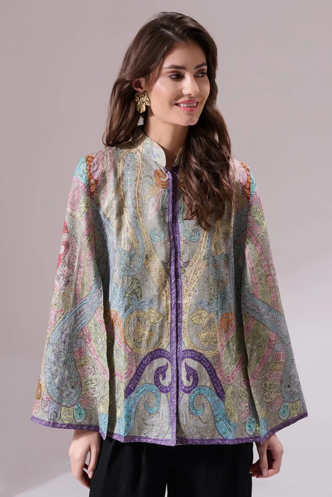 Tanishi Pashmina Blended Cape  | Made To Order