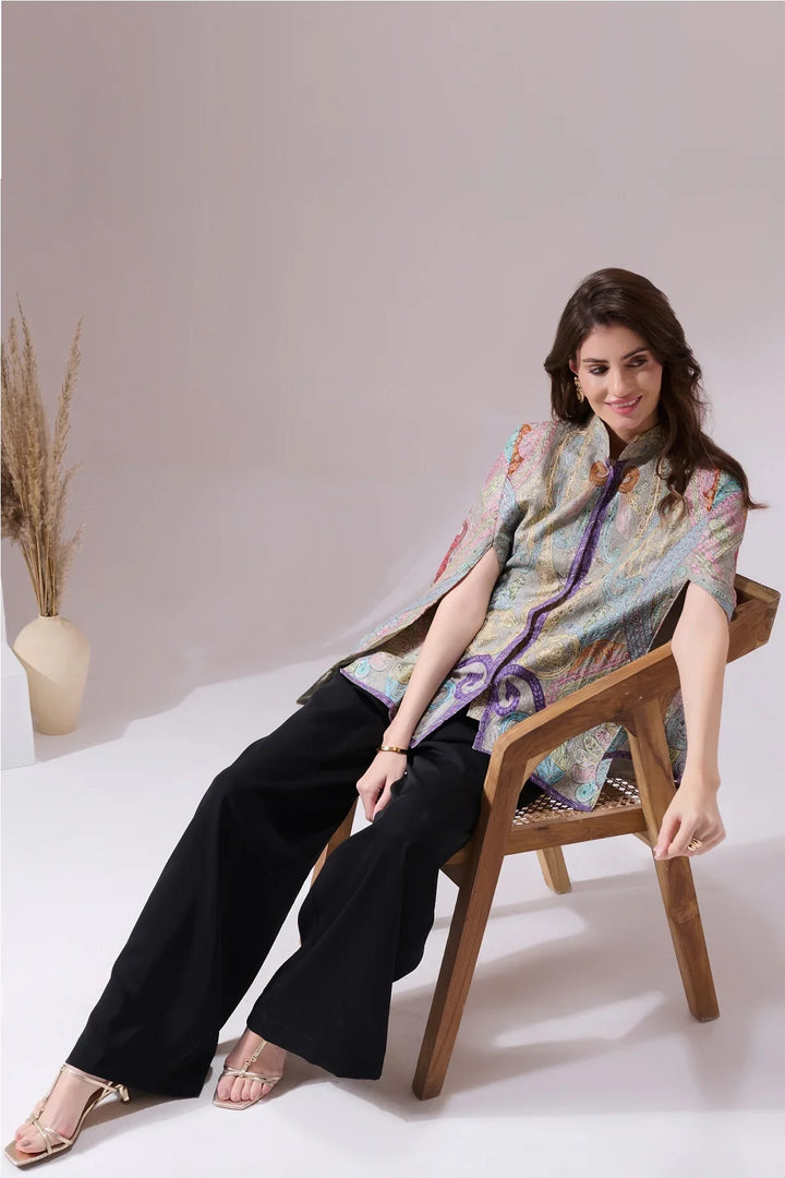 Tanishi Pashmina Blended Cape  | Made To Order