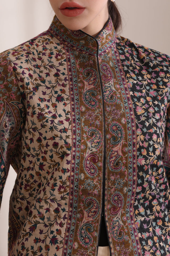 Anna kani jacket, Cashmere Fine Wool in Black | Made To Order