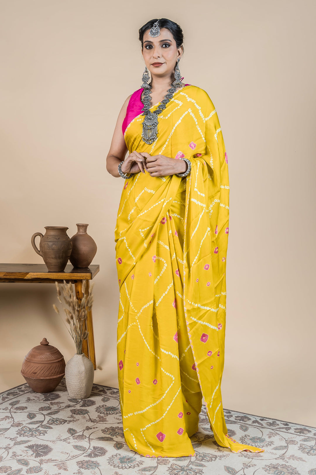 Pitaka Bandhani Saree | SHOBITAM