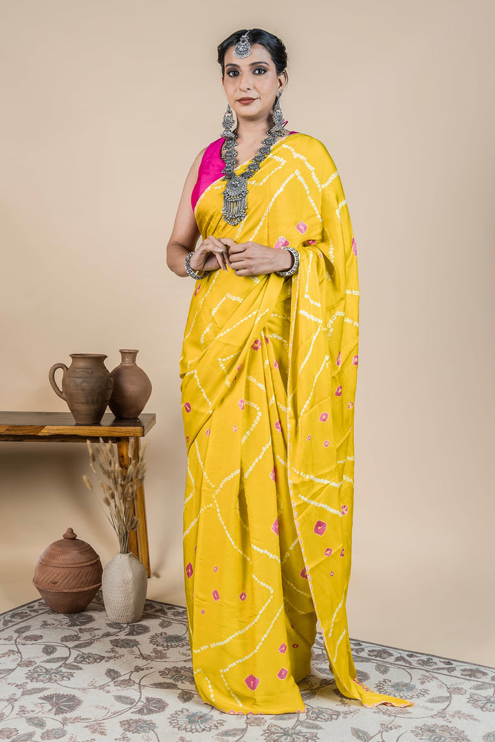 Pitaka Bandhani Saree | SHOBITAM
