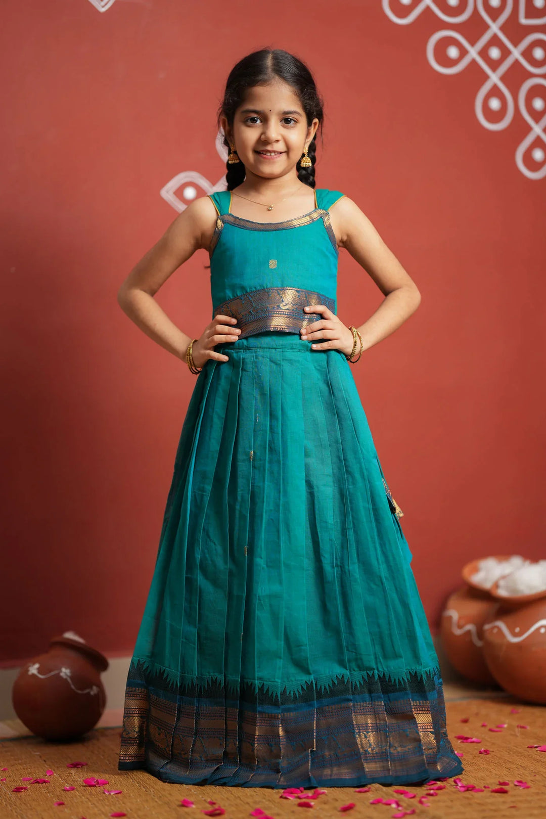 Esha Wine check Lehenga Mini (Set of 2)| Made To Order (Copy)