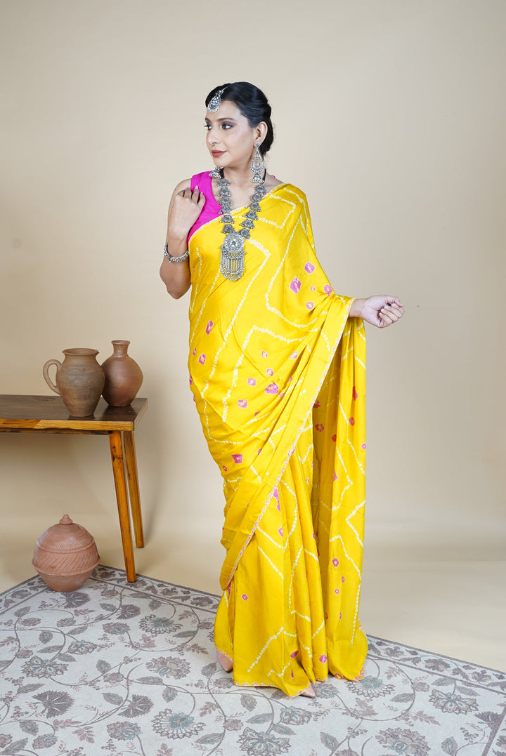 Pitaka Bandhani Saree | SHOBITAM