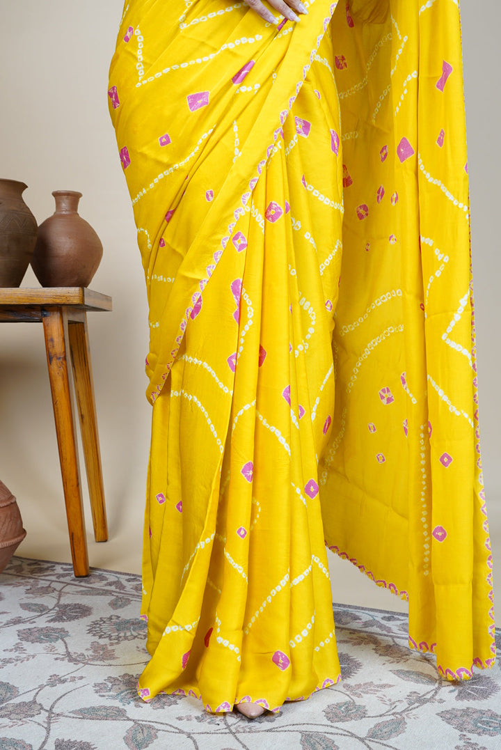 Pitaka Bandhani Saree | SHOBITAM