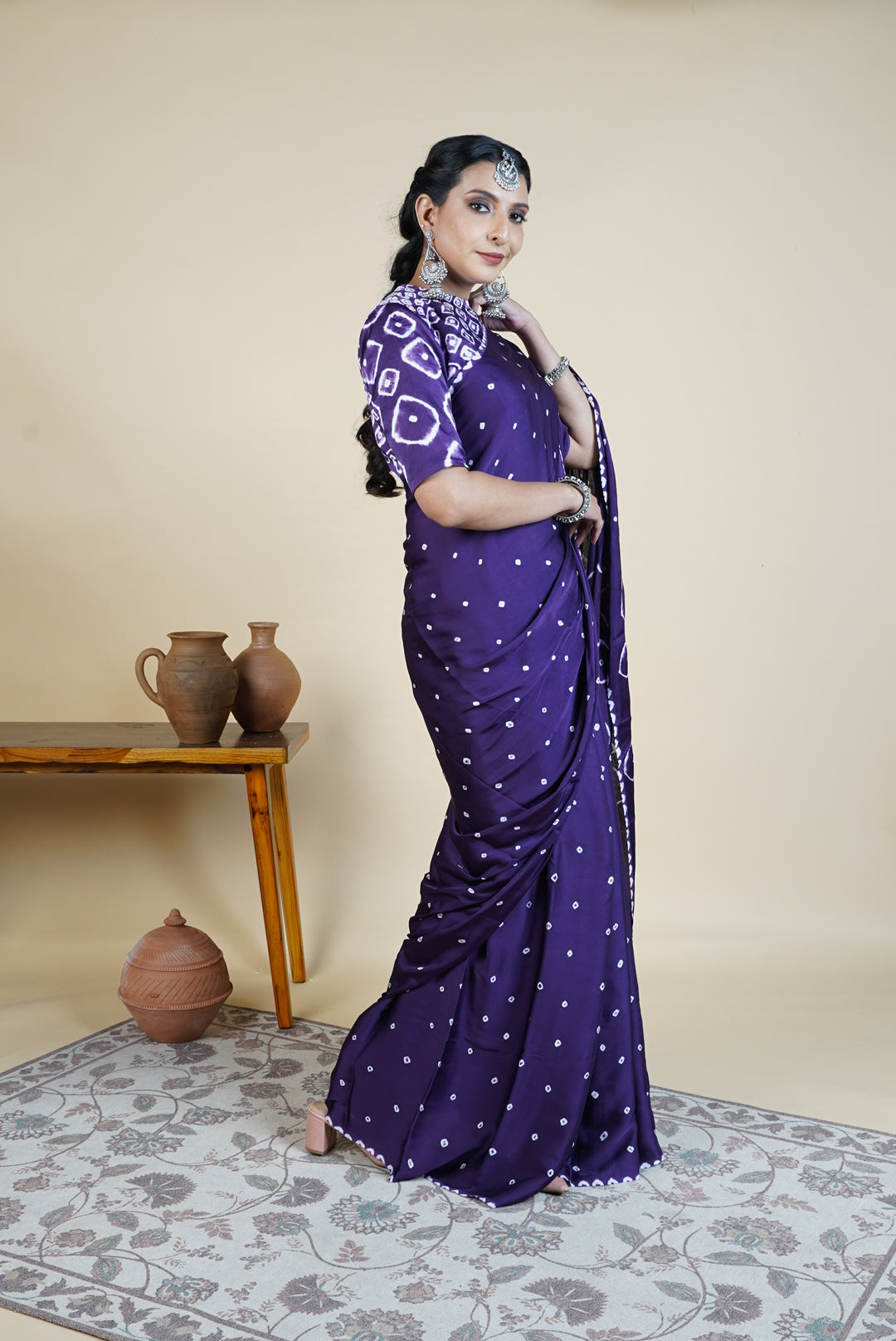 Rogan Bandhani Saree  | SHOBITAM