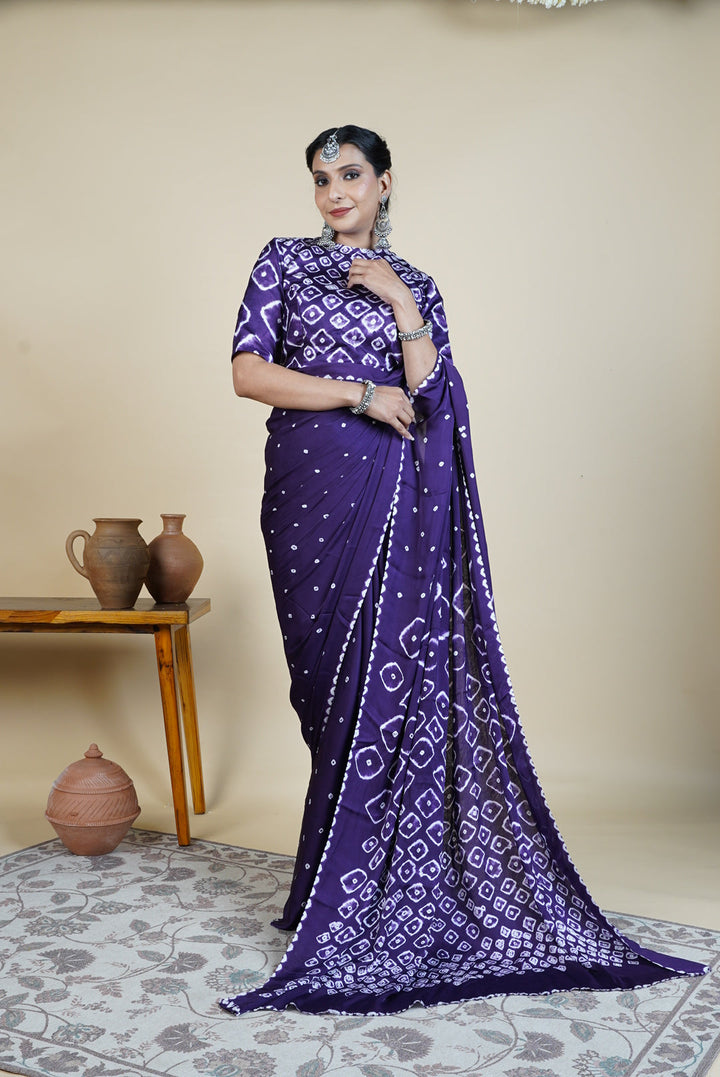 Rogan Bandhani Saree  | SHOBITAM
