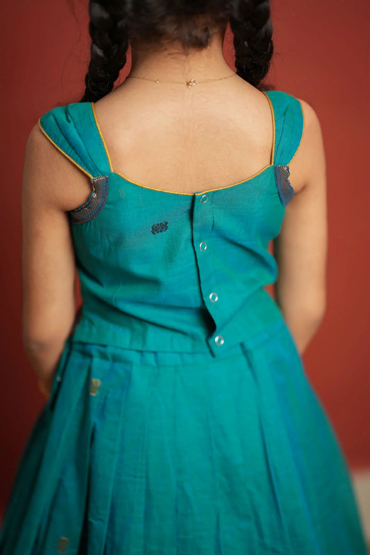 Esha Wine check Lehenga Mini (Set of 2)| Made To Order (Copy)