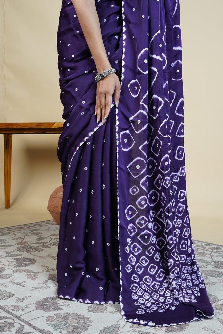 Rogan Bandhani Saree  | SHOBITAM