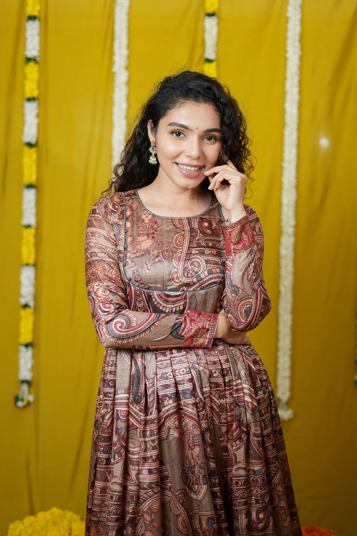 Anvi Grey Maxi Dress (Set of 2) | Made to Order | SHOBITAM