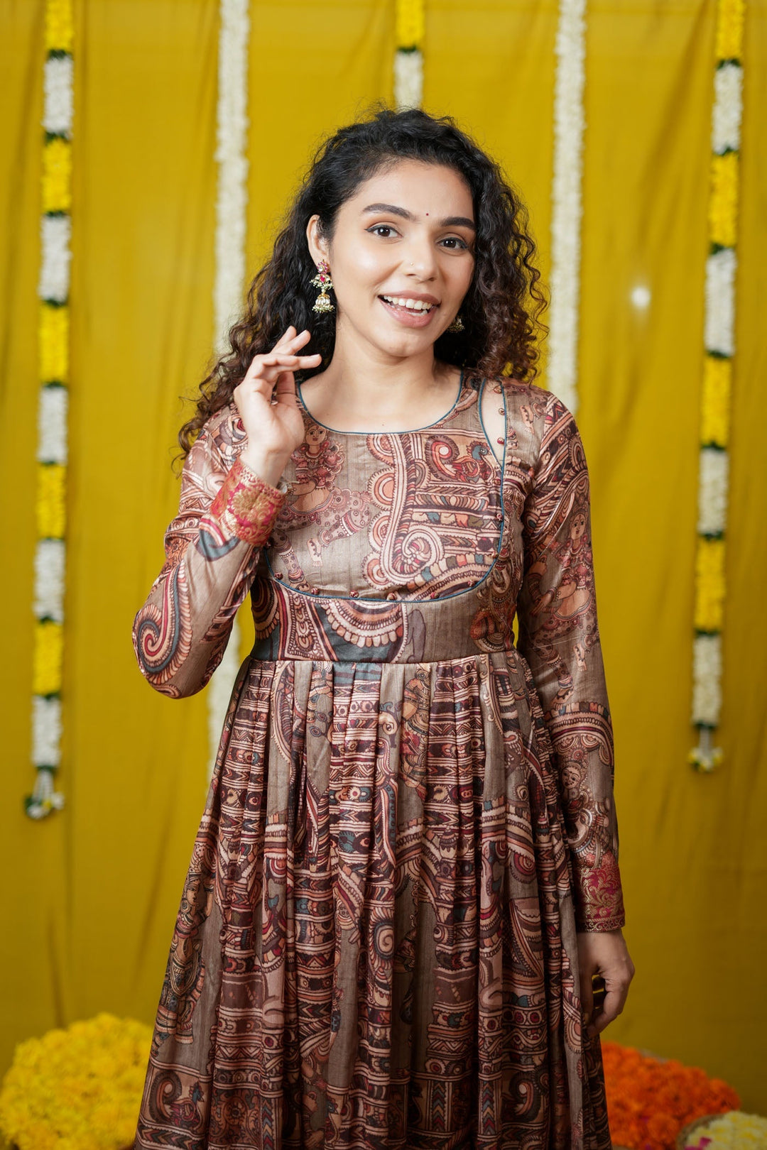 Anvi Grey Maxi Dress (Set of 2) | Made to Order | SHOBITAM