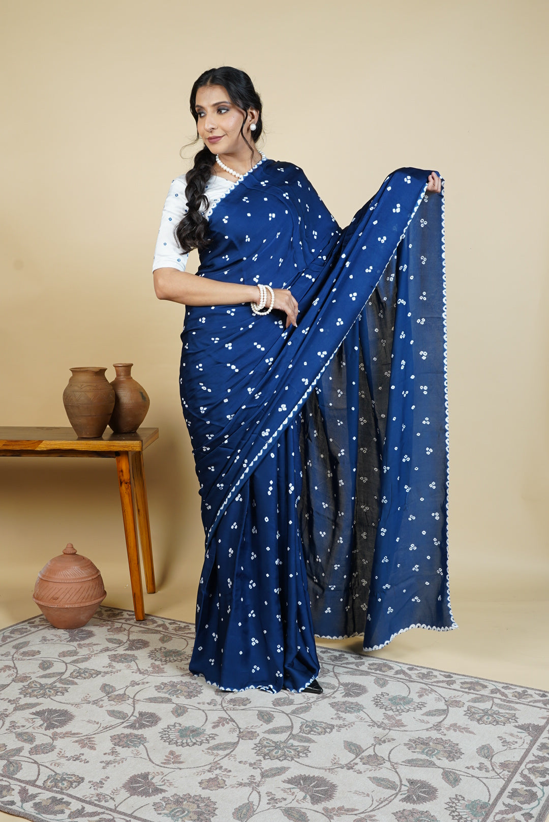 Odhani Bandhani Saree | SHOBITAM