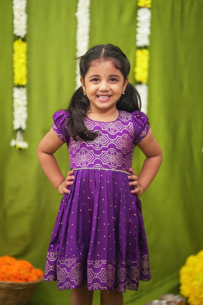 Pravya Violet Frock mini | Made To Order
