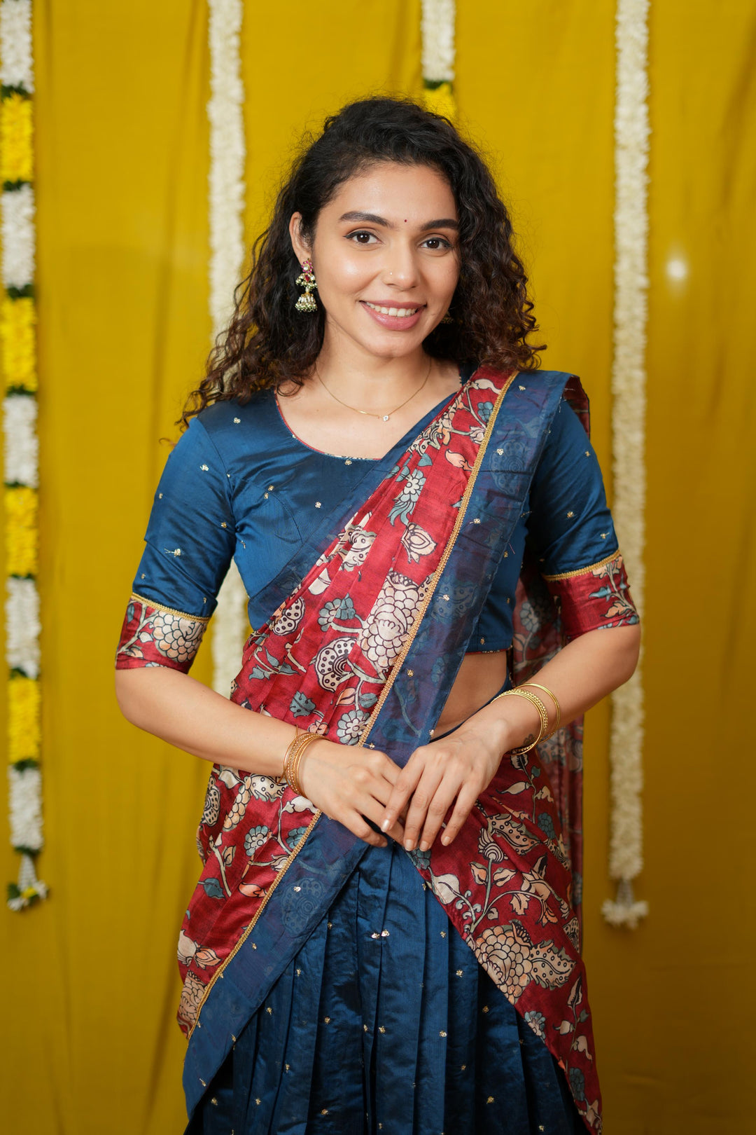 Manaswini Teal Lehenga Set | Made To Order