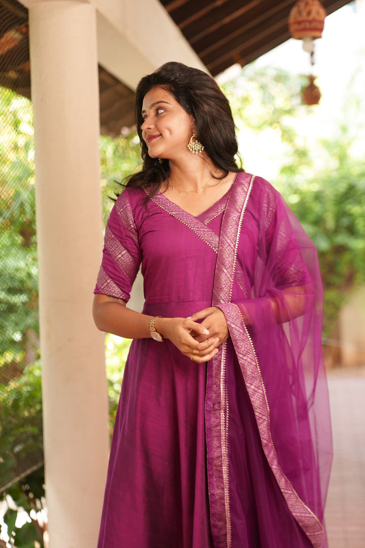 Anjana Magenta Dress | Made To Order