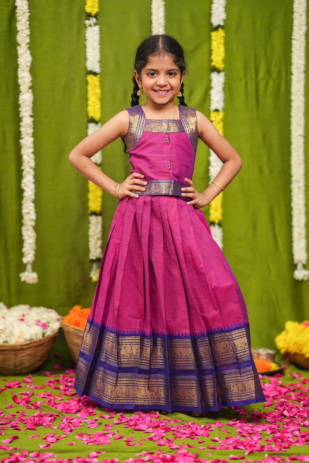 Prisha Pink Lehenga Mini | Made To Order