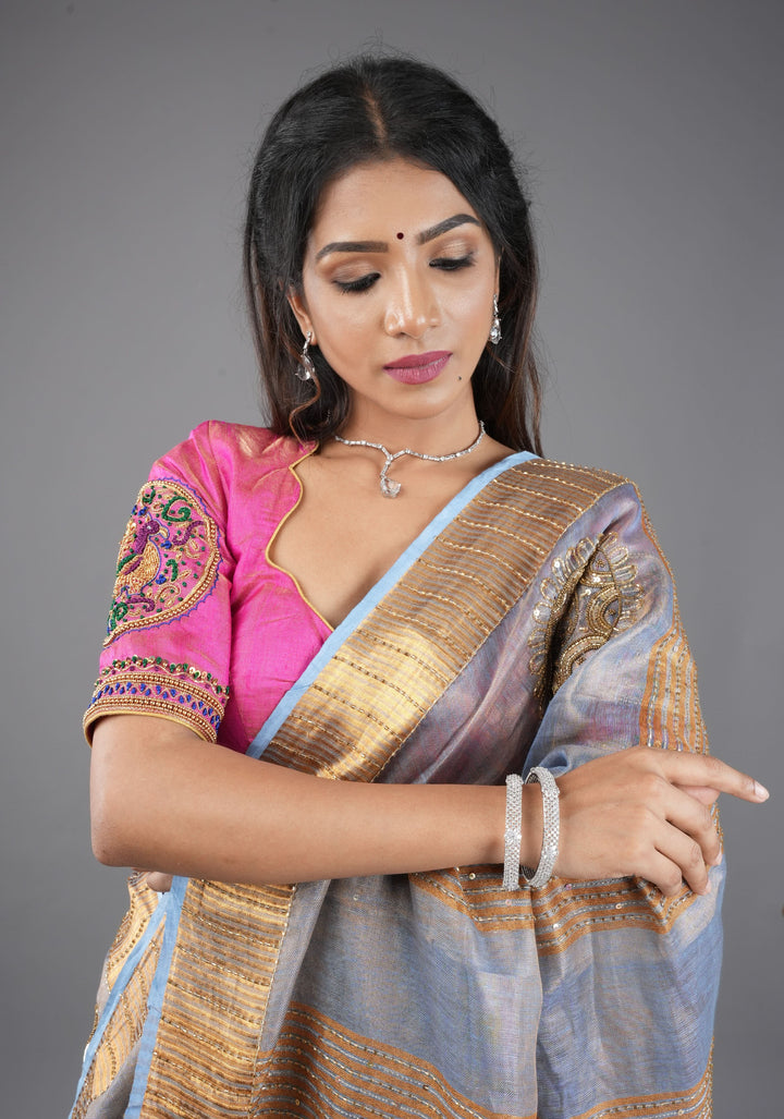2.4 size white stone bangles with floral design