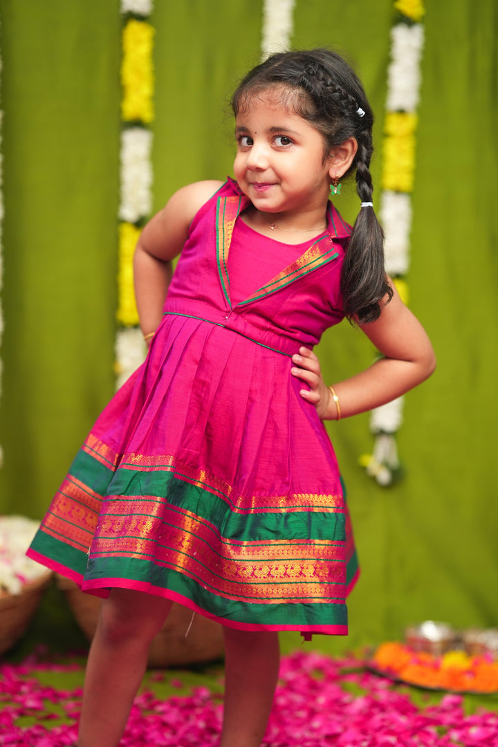 Jayanti Pink Frock Mini | Made To Order