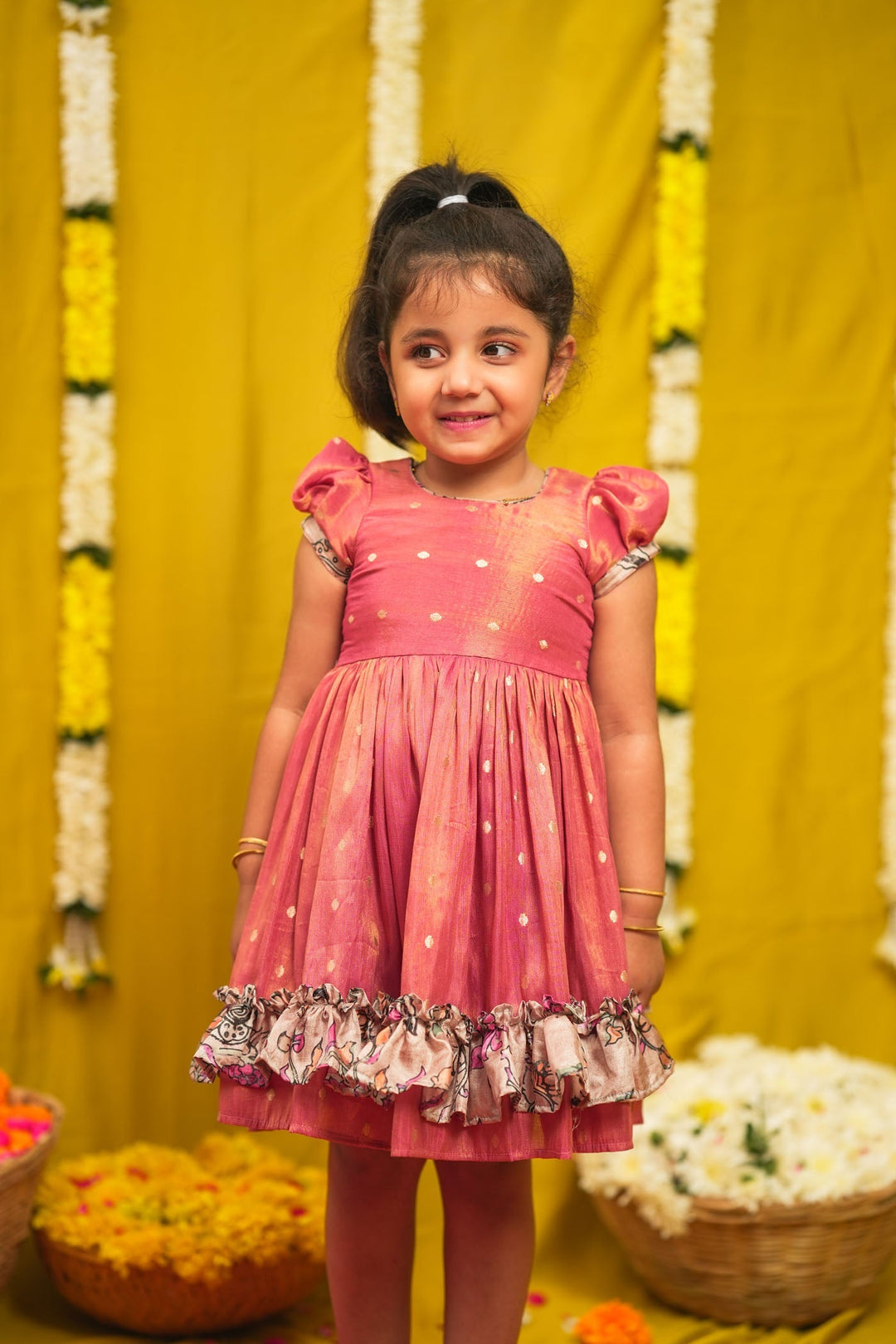 Charita Rose Pink Frock Mini | SHOBITAM