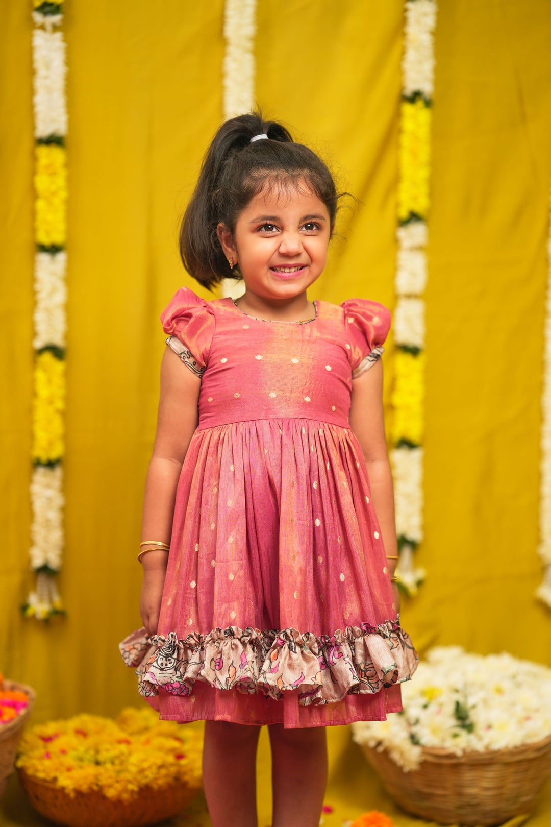 Charita Rose Pink Frock Mini | SHOBITAM
