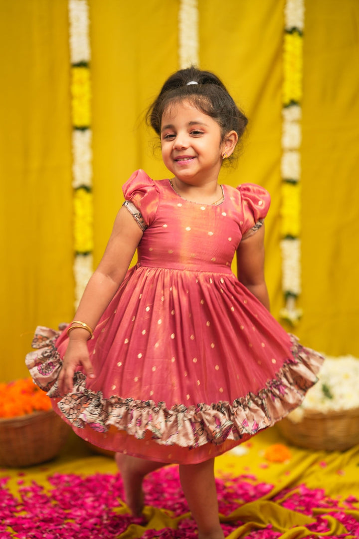 Charita Rose Pink Frock Mini | SHOBITAM
