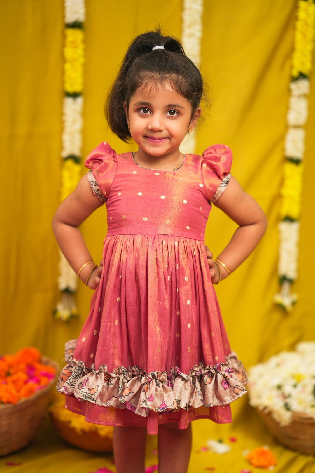 Charita Rose Pink Frock Mini | SHOBITAM