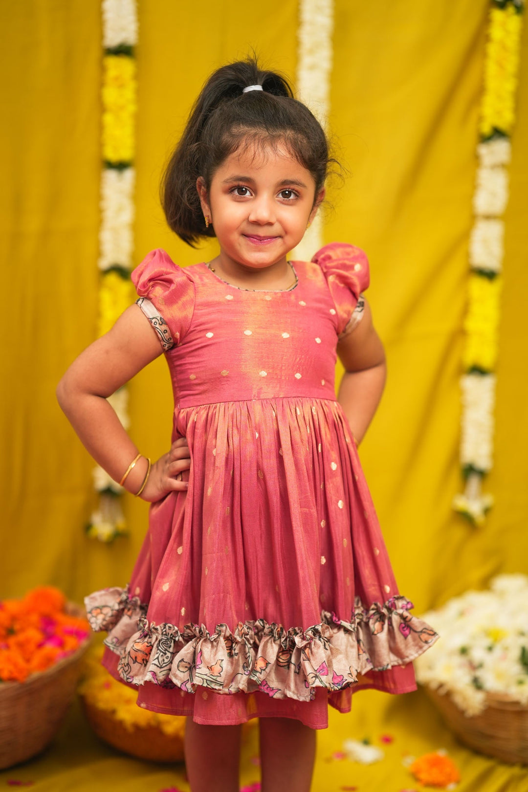 Charita Rose Pink Frock Mini | SHOBITAM