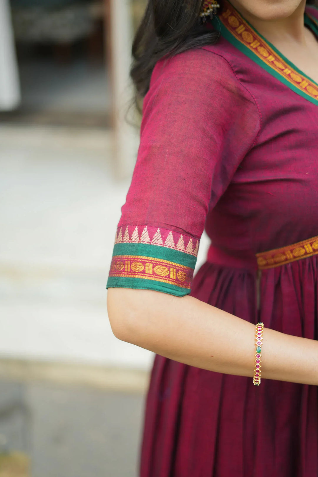Avanti Royal Purple Anarkali Kurta Set Without Dupatta | Made To Order