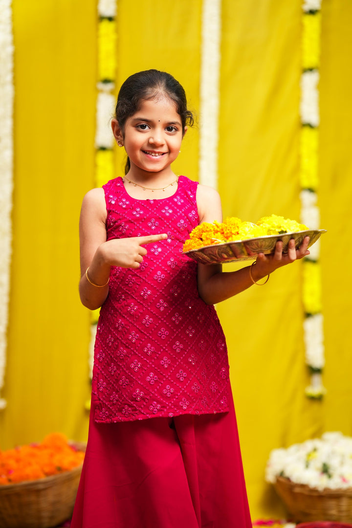 Isai Pink mini kurti | Made To Order