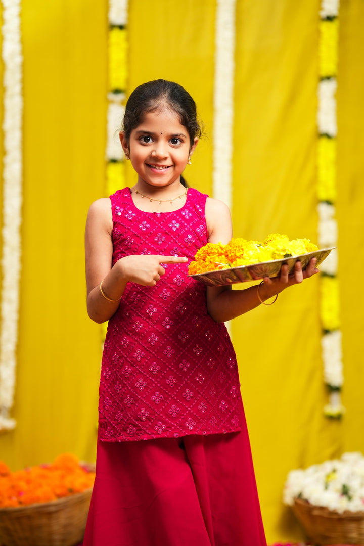Isai Pink mini kurti | Made To Order