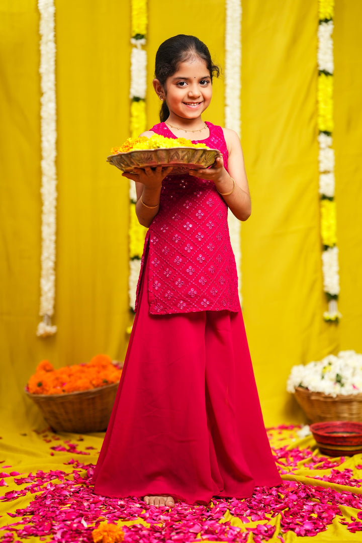 Isai Pink mini kurti | Made To Order