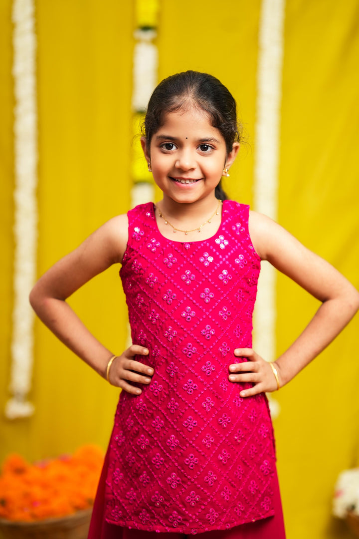 Isai Pink mini kurti | Made To Order