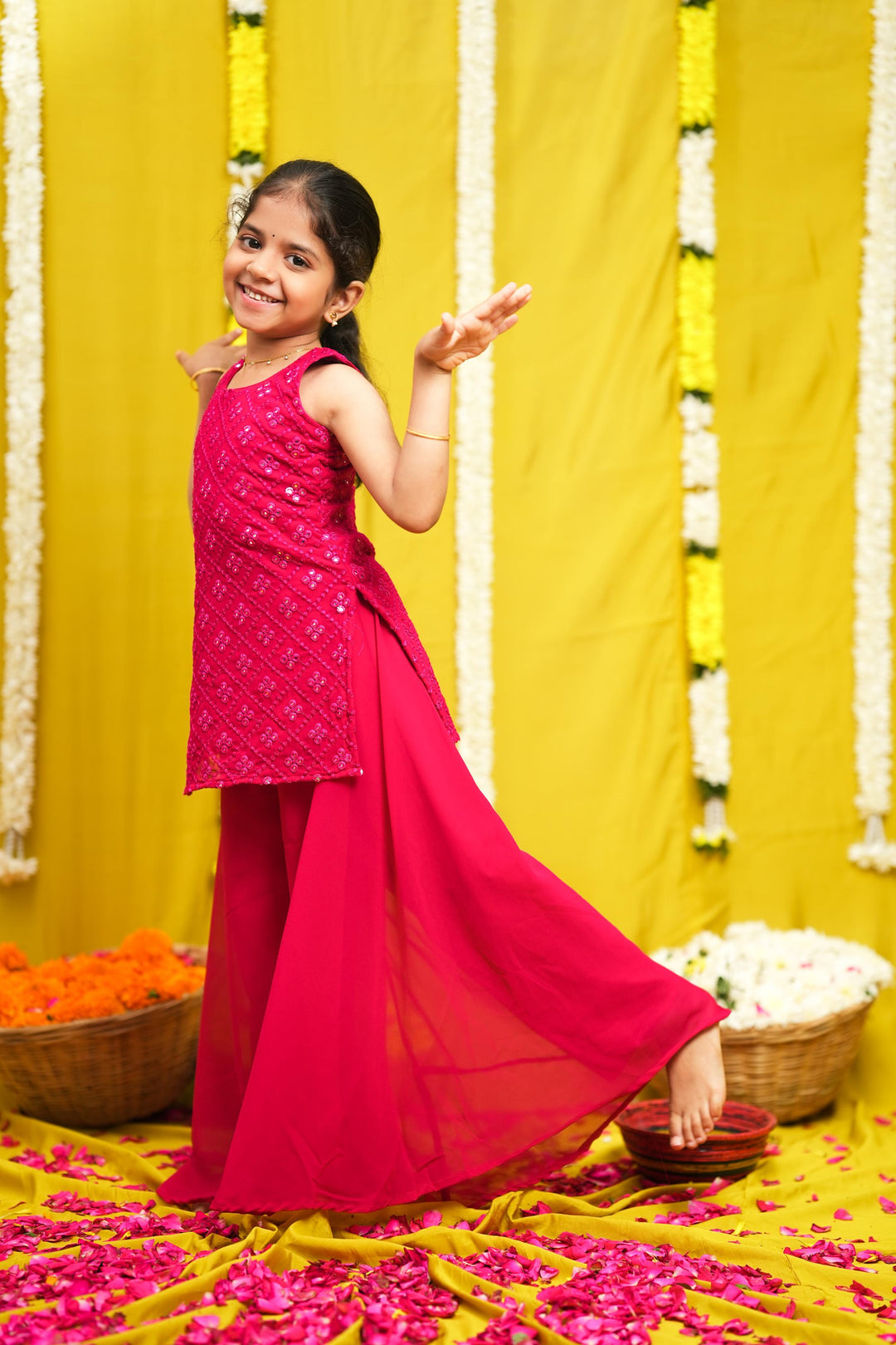 Isai Pink mini kurti | Made To Order