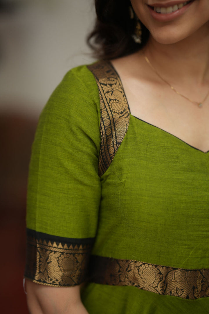 Suhasini Green Maxi Dress | Made to Order | SHOBITAM