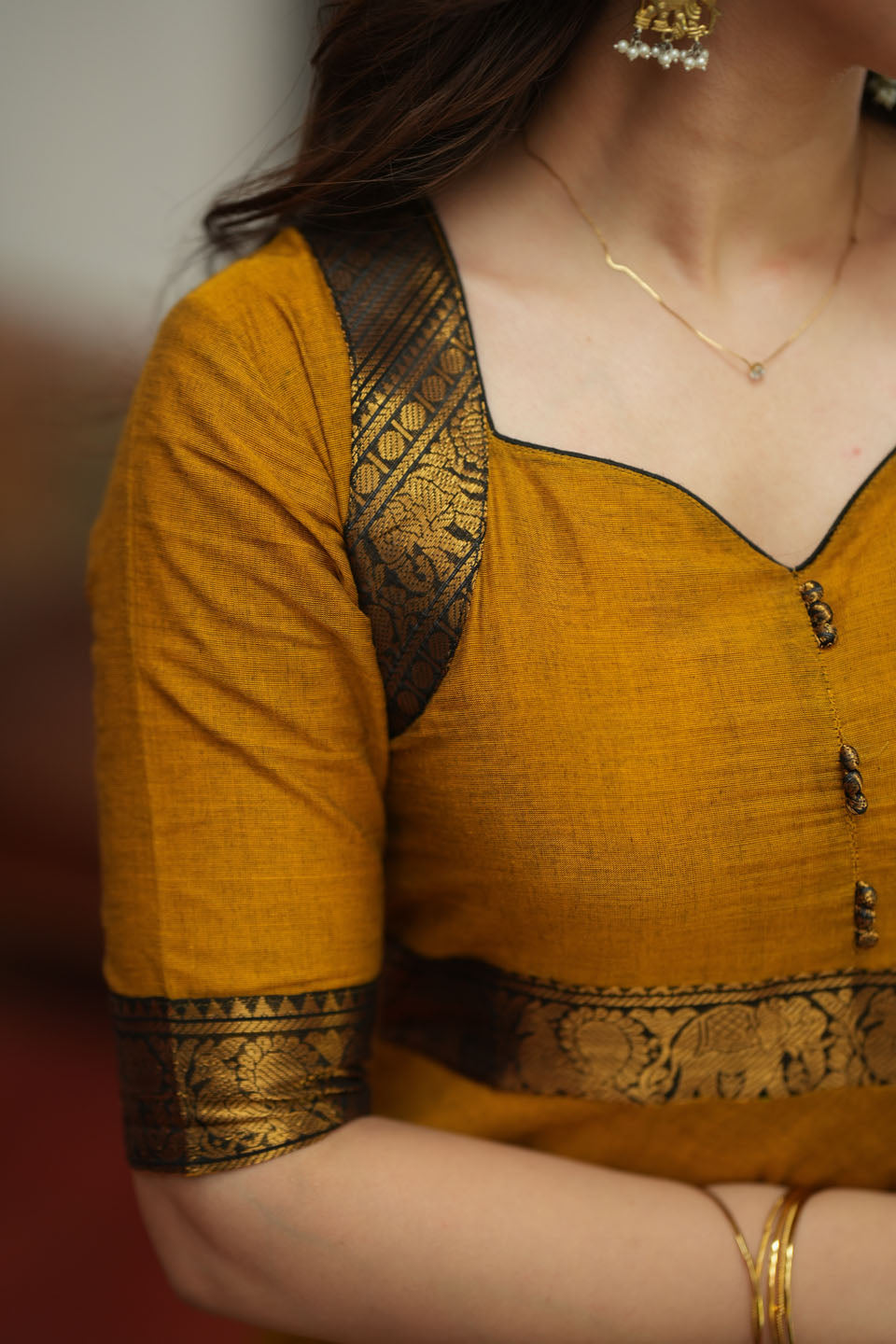Suhasini Mustard Maxi Dress | Made to Order | SHOBITAM