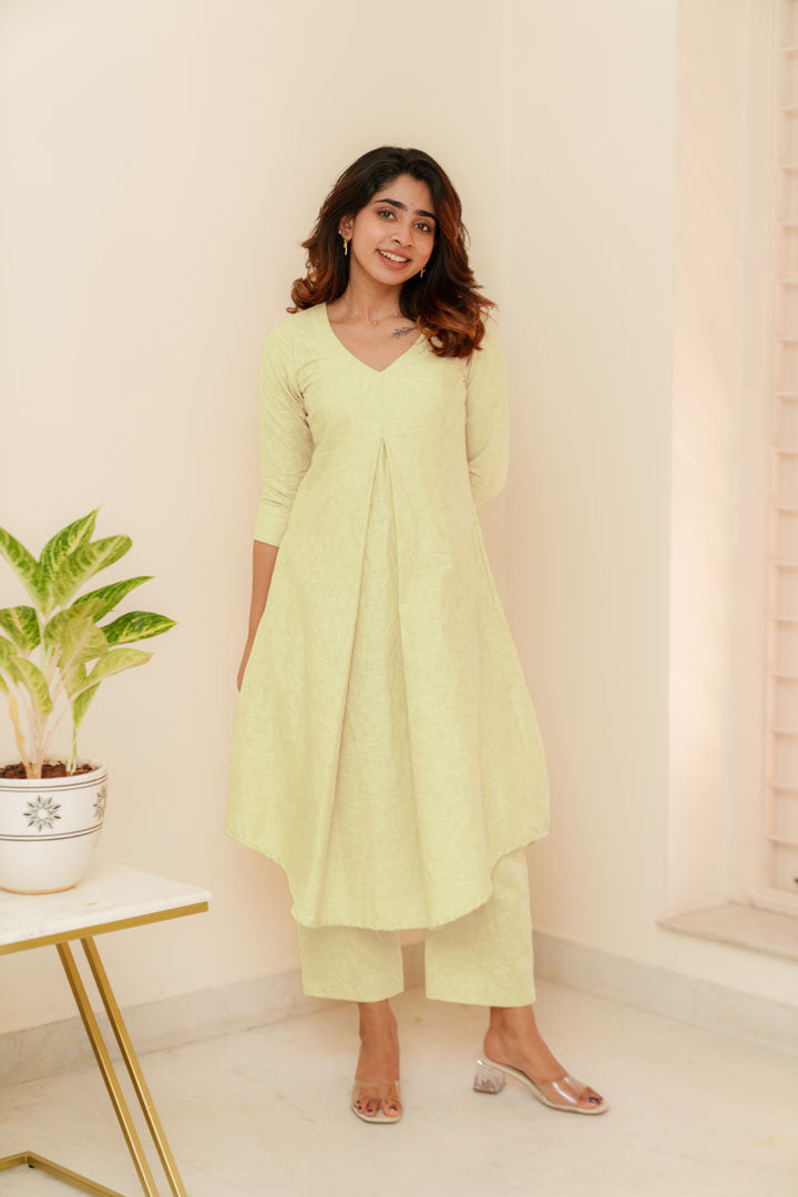 Cream Comfy Cotton 2-Piece Co-ord Set | Made to Order