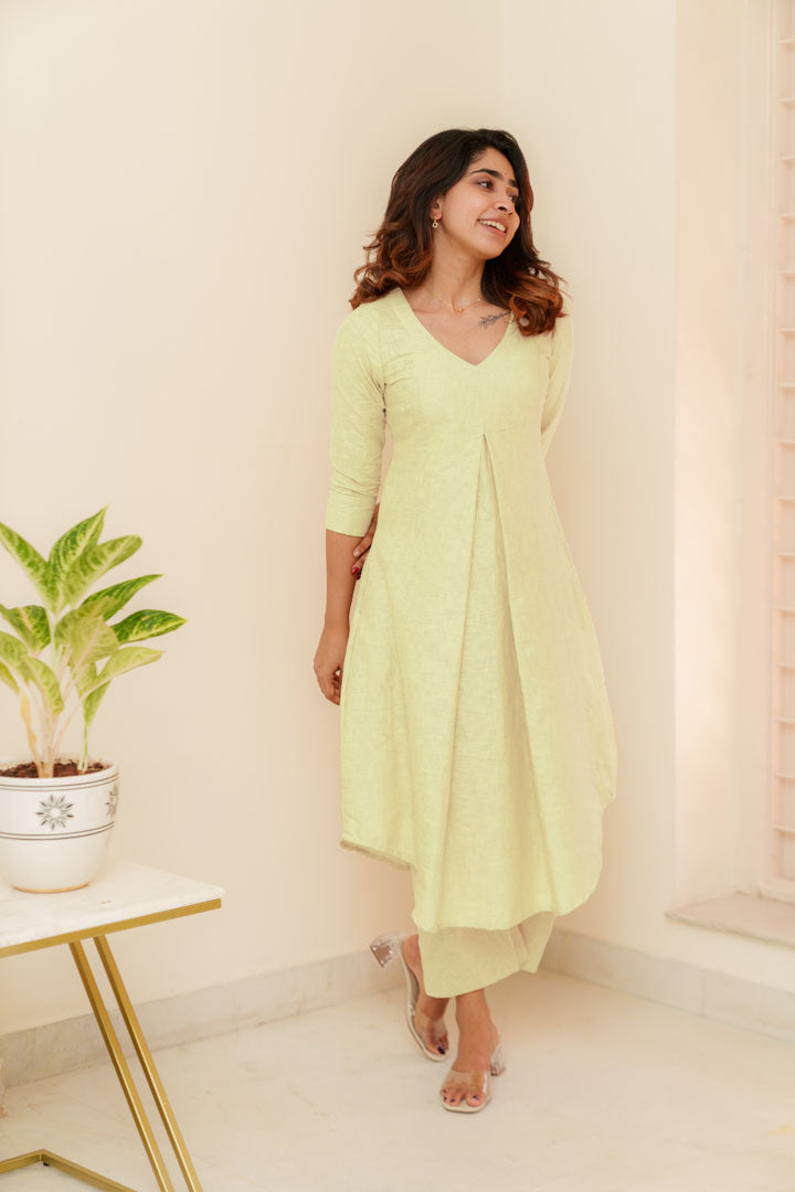 Cream Comfy Cotton 2-Piece Co-ord Set | Made to Order