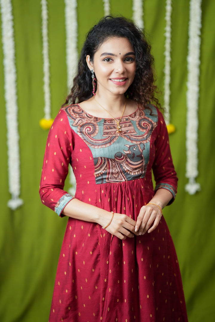 Vedha Red Co-ord Set | Made To Order